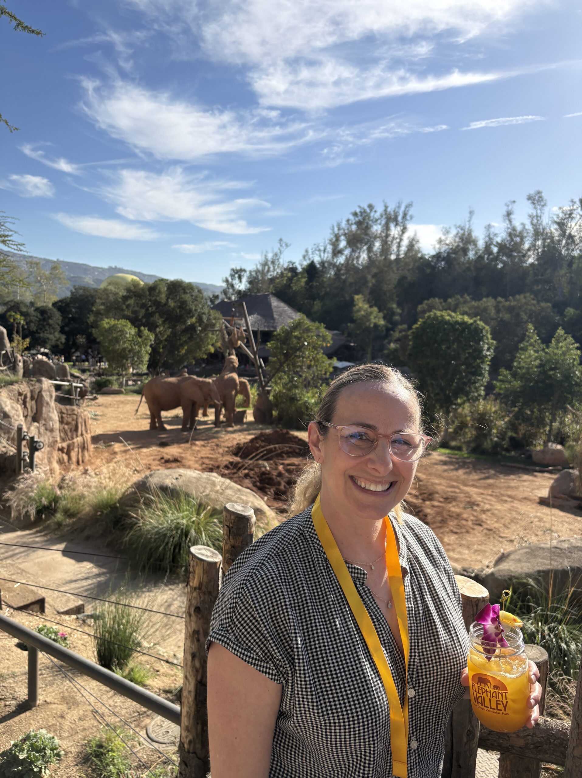 Diana parent coach at Elephant Valley Safari Park San Diego